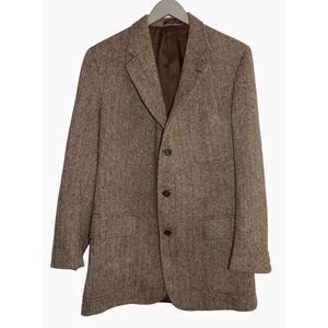 Vintage Eddie Bauer Sports Coat Jacket Harris Tweed Scottish Wool Blazer